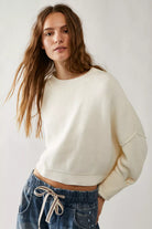 Free People Easy Street Crop Pullover Moonglow