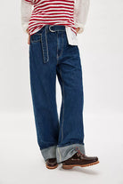 Free People East Bay Cuffed Jeans in Concord