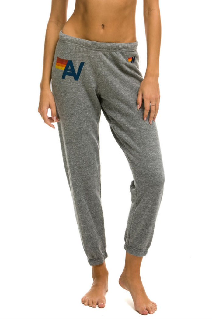 Aviator Nation Logo Sweatpant Heather Grey